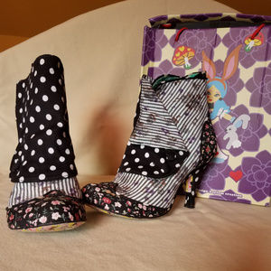 Irregular Choice Flick Flack Floral and Dots Boot